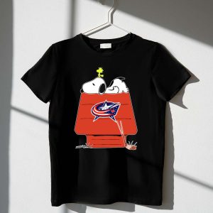 Snoopy And Woodstock With Columbus Blue Jackets Hockey 1 T Shirt.jpg