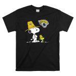 Snoopy And Woodstock With Jacksonville Jaguars Pilgrim Hats T Shirt 6