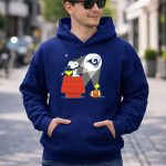 Snoopy And Woodstock With Los Angeles Rams Football Beam 8 Hoodie