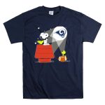 Snoopy And Woodstock With Los Angeles Rams Football Beam T Shirt 7