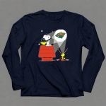 Snoopy And Woodstock With Minnesota Wild Logo Moonlight 6 Long Sleeves.jpg
