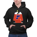 Snoopy And Woodstock With St Louis Blues Logo On Doghouse 2 Hoodie.jpg