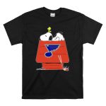 Snoopy And Woodstock With St Louis Blues Logo On Doghouse T Shirt 6.jpg