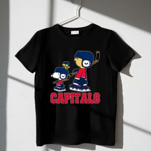 Snoopy And Woodstock With Washington Capitals Hockey Fan Gear 1 T Shirt.jpg