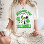 Snoopy And Woodstocks Hug Me Im Irish T Shirt 7