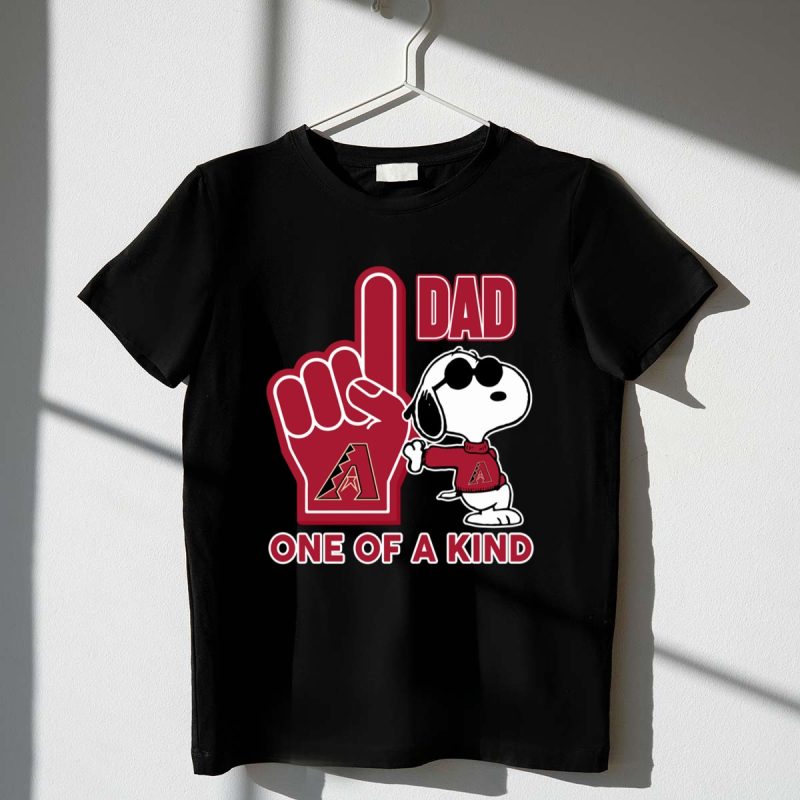 Snoopy Arizona Diamondbacks 1 Dad One Of A Kind 1 T Shirt