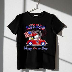 Snoopy Astros Happy 4th Of July Shirt