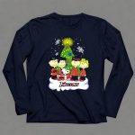 Snoopy Atlanta Falcons Christmas Peanuts Characters Snowflakes Tree 6 Long Sleeves