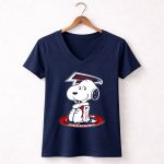 Snoopy Atlanta Falcons Gear 5 Womens V Neck