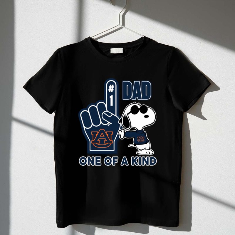 Snoopy Auburn Tigers 1 Dad One Of A Kind 1 T Shirt.jpg