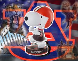 Snoopy Auburn Tigers Banner