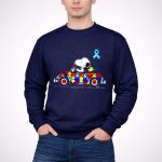 Snoopy Autism Awareness Car 3 Sweatshirt