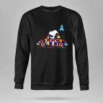 Snoopy Autism Awareness Car 9 Sweatshirt