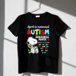 Snoopy Autism Awareness Month 1 T Shirt