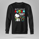 Snoopy Autism Awareness Month 9 Sweatshirt