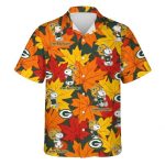 Snoopy Autum Green Bay Packers Hawaiian Shirt 1.jpg