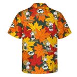 Snoopy Autum Green Bay Packers Hawaiian Shirt 2.jpg