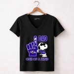 Snoopy Baltimore Ravens 1 DAD One of A Kind 7 Womens V Neck