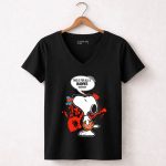 Snoopy Basketball Atlanta Hawks Haters Statement 6 Womens V Neck