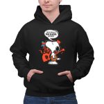 Snoopy Basketball Cheering For Portland Trail Blazers Haters 2 Hoodie
