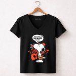 Snoopy Basketball Cheering For Portland Trail Blazers Haters 6 Womens V Neck