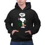Snoopy Basketball Milwaukee Bucks Haters Fans Pep Talk 2 Hoodie