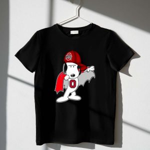 Snoopy Batman Ohio State Buckeyes Shirt