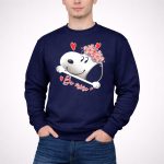Snoopy Be Mine Hearts and Flowers 3 Sweatshirt