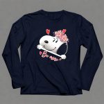 Snoopy Be Mine Hearts and Flowers 6 Long Sleeves