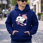 Snoopy Be Mine Hearts and Flowers 8 Hoodie