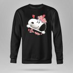 Snoopy Be Mine Hearts and Flowers 9 Sweatshirt