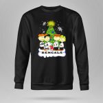 Snoopy Bengals Christmas Tree Peanuts Characters 9 Sweatshirt