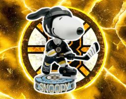 Snoopy Boston Bruins Banner