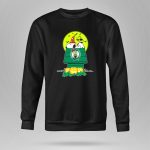Snoopy Boston Celtics Halloween Moon Pumpkins 9 Sweatshirt