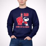 Snoopy Boston Red Sox 1 DAD One Of A Kind 3 Sweatshirt