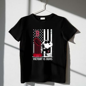 Snoopy Boston Red Sox Victory Is Ours 2018 With Flag American Shirt