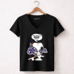 Snoopy Brewers Haters Baseball Milwaukee Fans 7 Womens V Neck.jpg