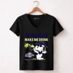 Snoopy Brewers Make Me Drink Milwaukee Brewers Fans Peanuts Comic 7 Womens V Neck.jpg