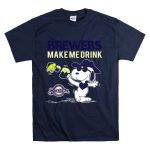 Snoopy Brewers Make Me Drink Milwaukee Brewers Fans Peanuts Comic T Shirt 7.jpg