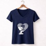 Snoopy Brooklyn Nets Heart Fan Favorite 5 Womens V Neck