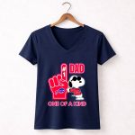 Snoopy Buffalo Bills 1 DAD One of A Kind 5 Womens V Neck