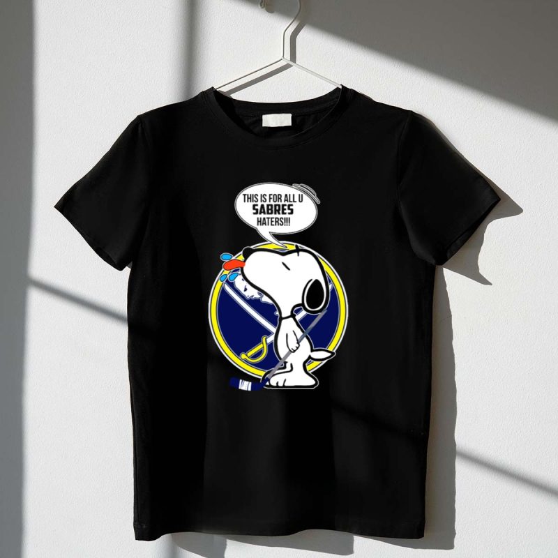 Snoopy Buffalo Sabres Haters Message 1 T Shirt.jpg