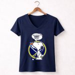 Snoopy Buffalo Sabres Haters Message 5 Womens V Neck.jpg