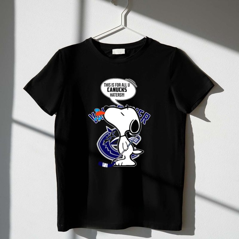Snoopy Canucks Fans Tongue Out Speech Bubble Vancouver Hockey 1 T Shirt.jpg
