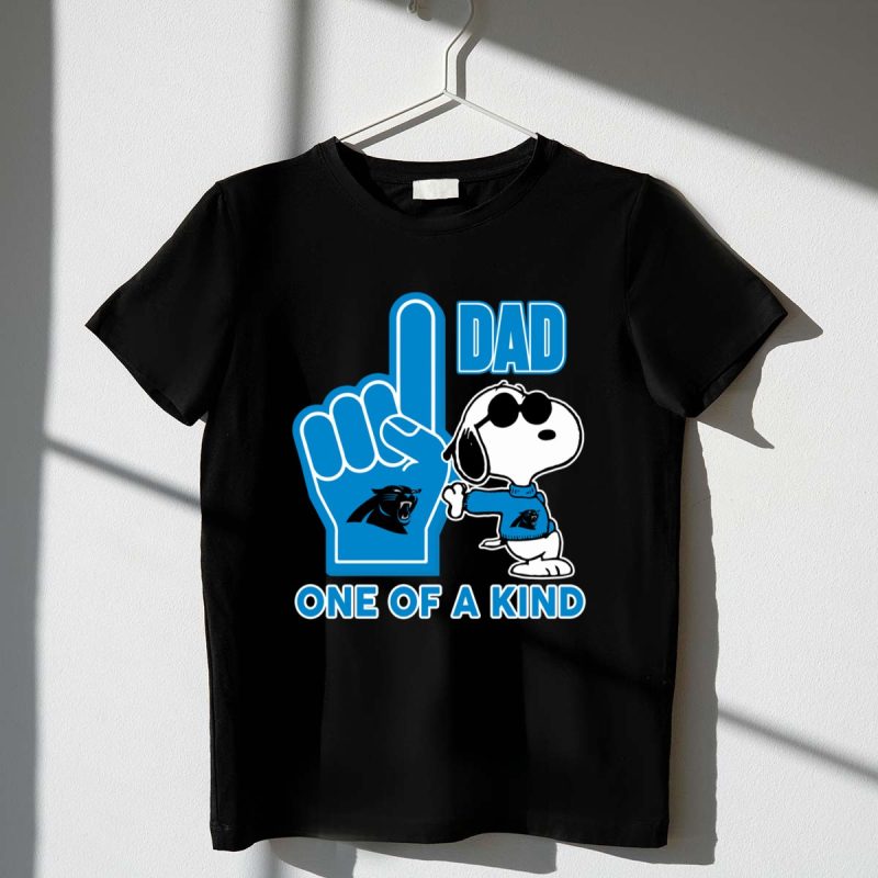 Snoopy Carolina Panthers 1 Dad One Of A Kind 1 T Shirt