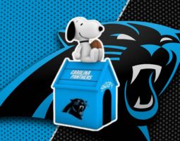 Snoopy Carolina Panthers Banner