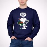 Snoopy Cartoon with Minnesota Wild Hockey Fans Message for All U Wild Haters 3 Sweatshirt.jpg