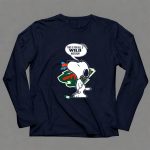 Snoopy Cartoon with Minnesota Wild Hockey Fans Message for All U Wild Haters 6 Long Sleeves.jpg