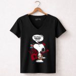 Snoopy Cavaliers Basketball Fans Shoutout To Haters 6 Womens V Neck