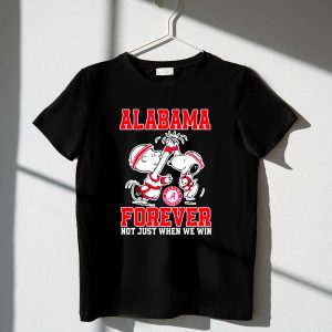 Snoopy Charlie Brown Alabama Crimson Tide Forever Not Just When We Win 1 T Shirt